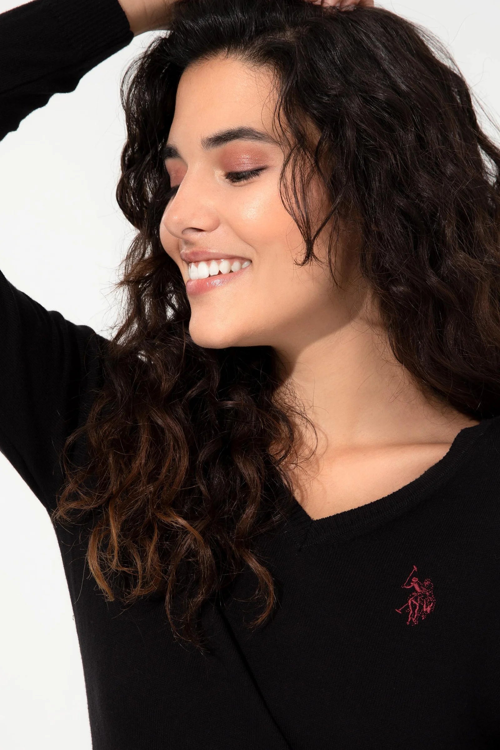 US Polo Assn. Slim Fit Pullover with Logo - Women