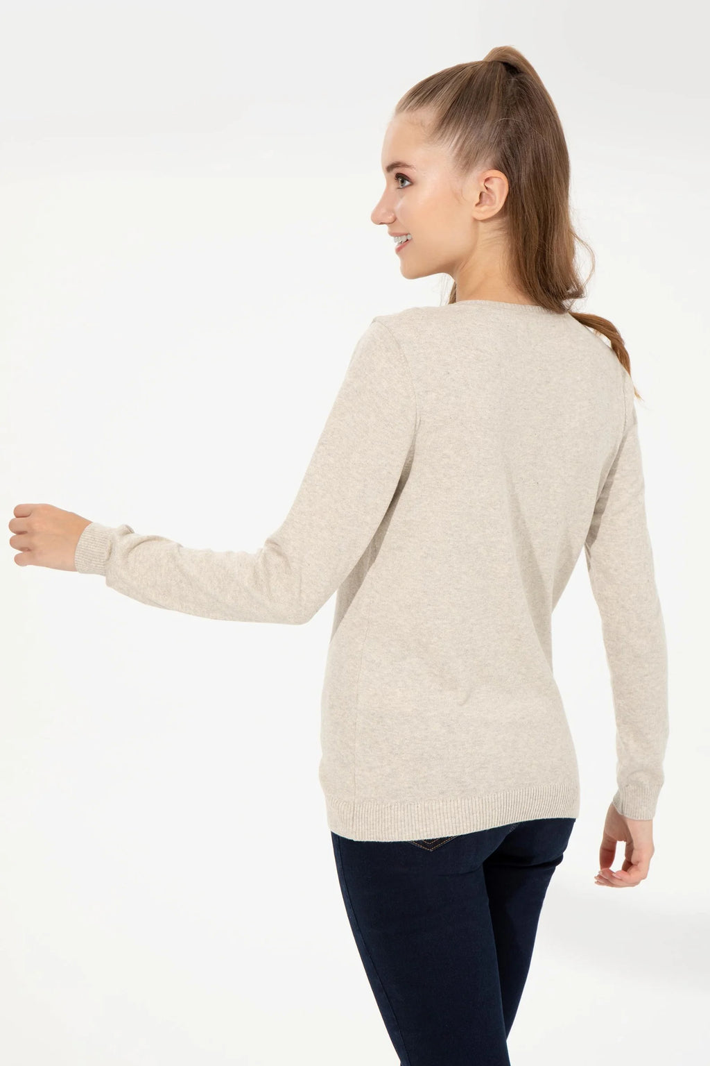 US Polo Assn. Slim Fit Pullover with Logo - Women