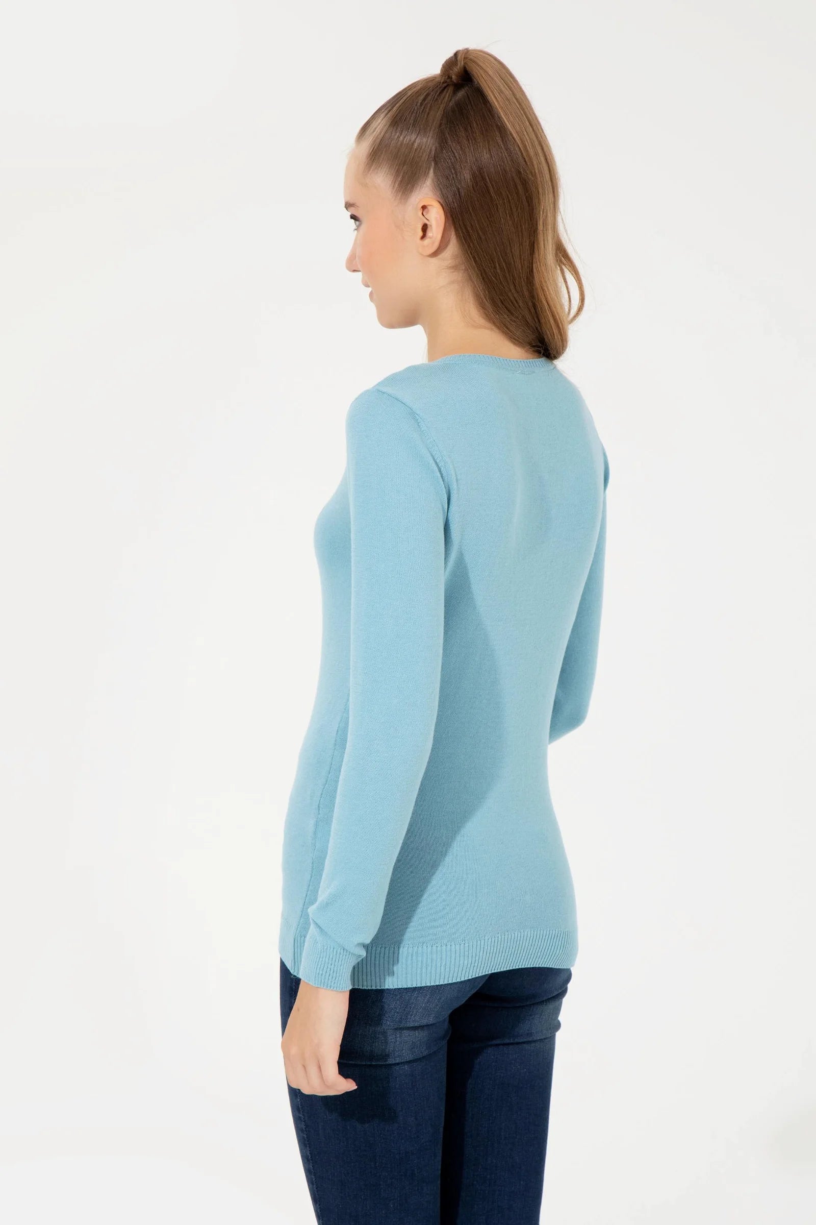 US Polo Assn. Slim Fit Pullover with Logo - Women