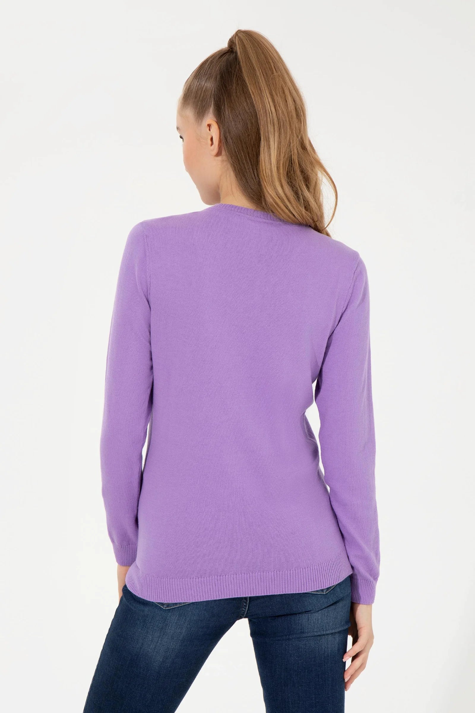 US Polo Assn. Slim Fit Pullover with Logo - Women