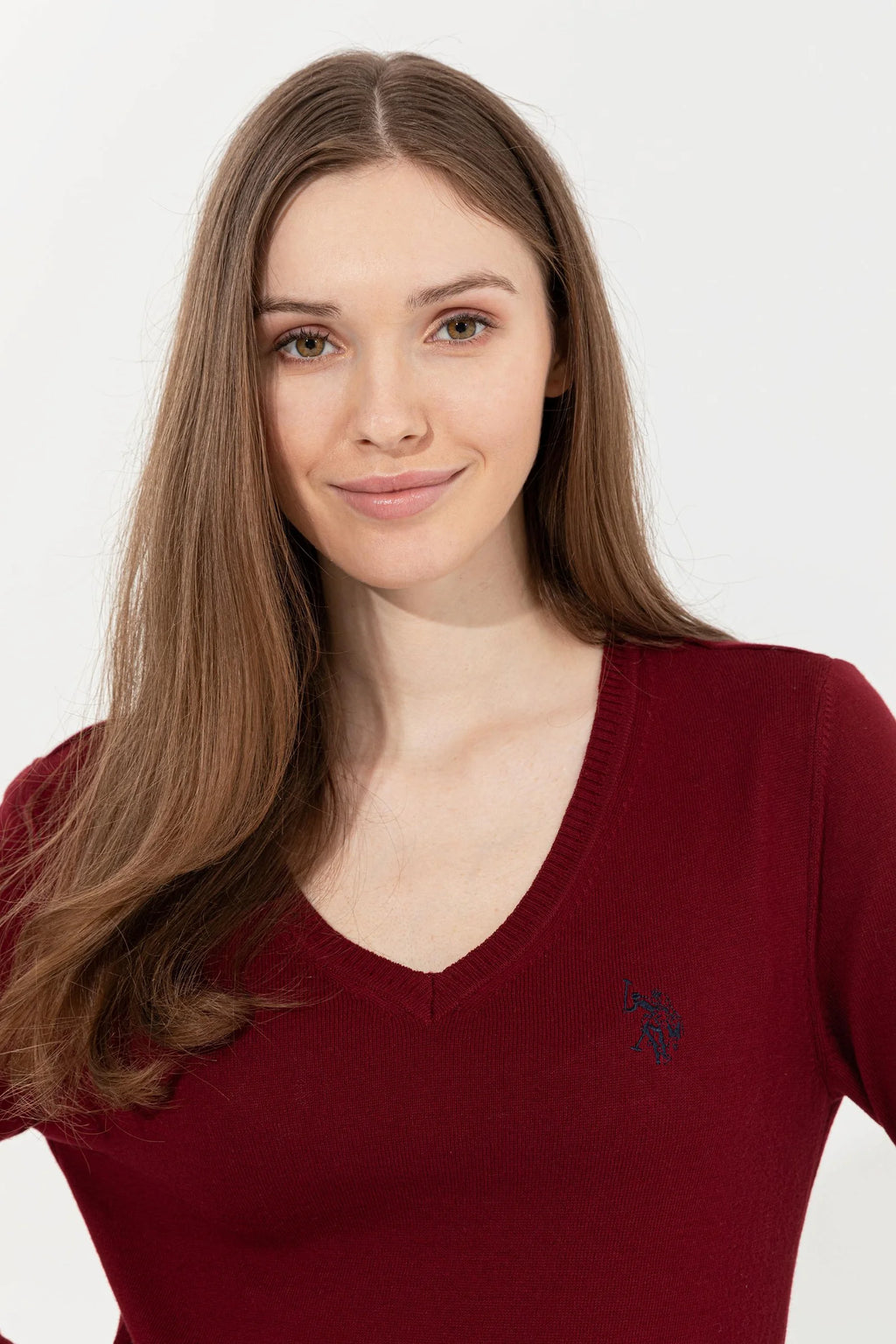 US Polo Assn. Slim Fit Pullover with Logo - Women