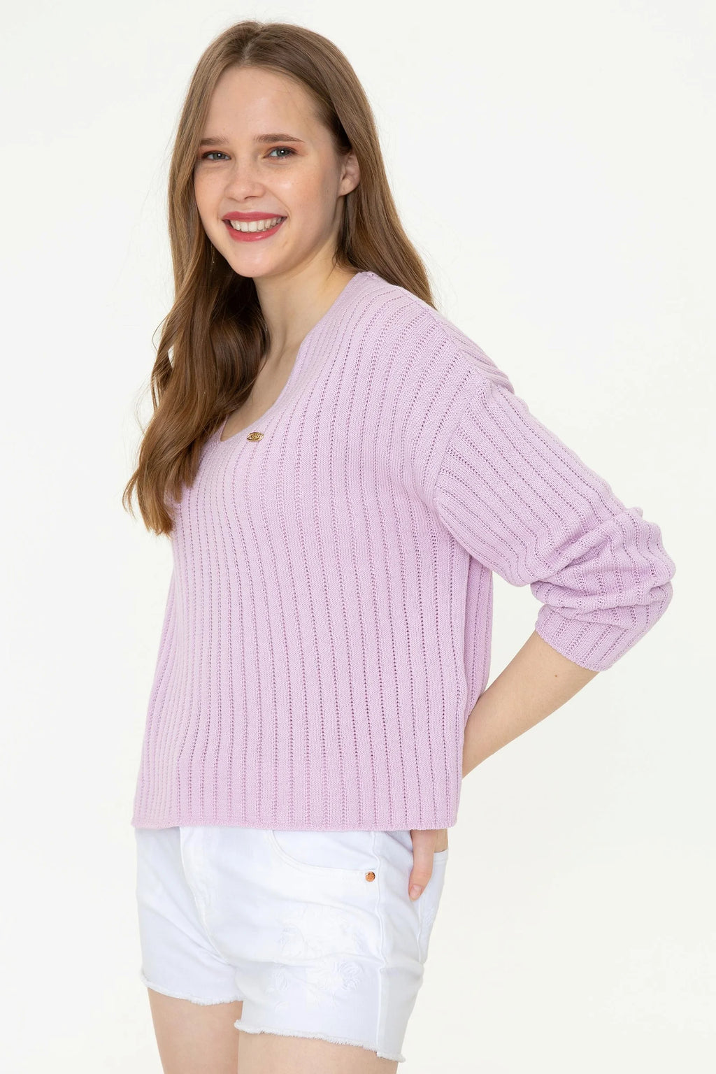 US Polo Assn. Comfort Pullover with USPA Metal Logo - Women