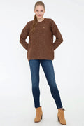US Polo Assn. Women Pullovers Brown- Oshoplin