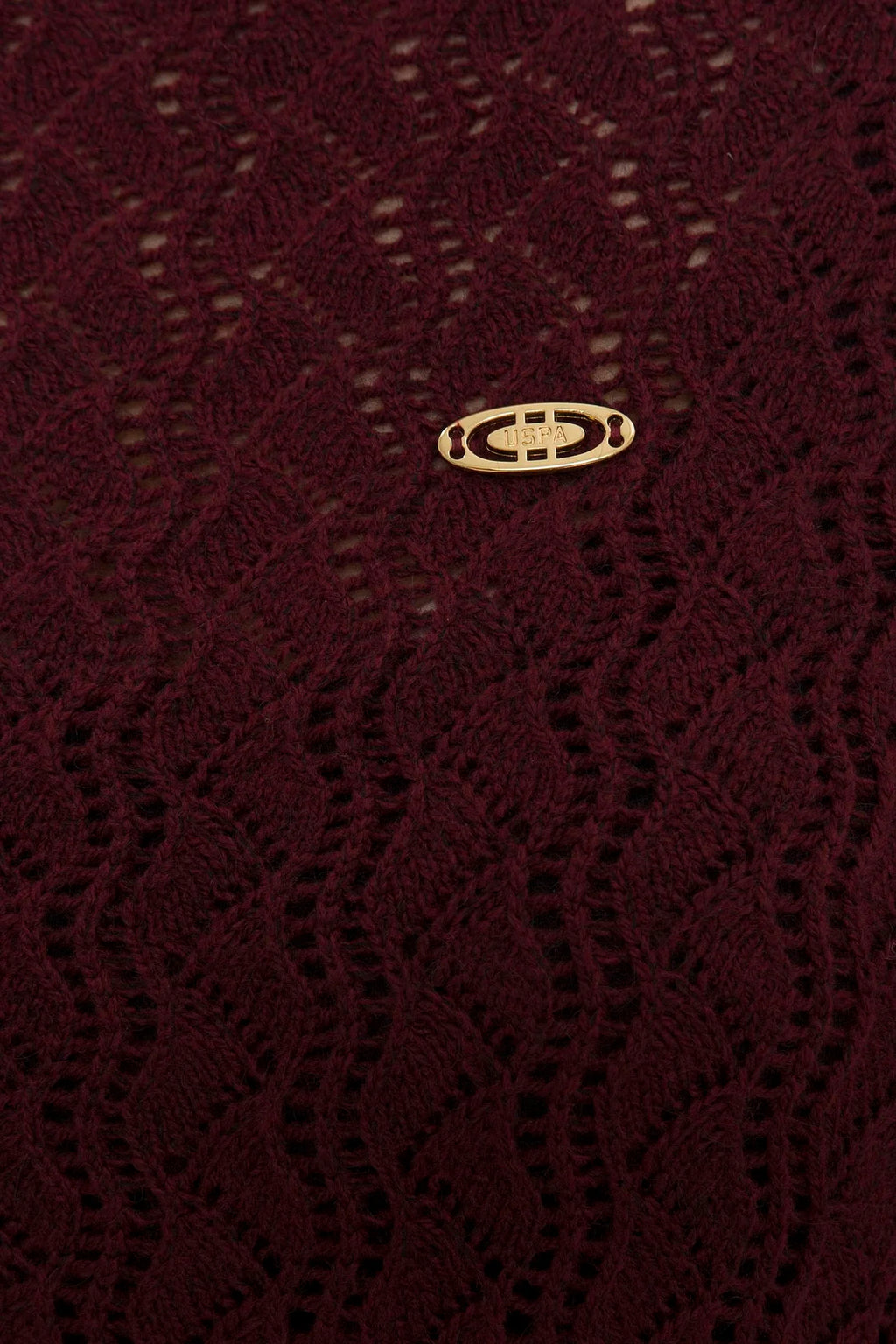 US Polo Assn. Slim Fit Pullover with USPA Metal Logo - Women