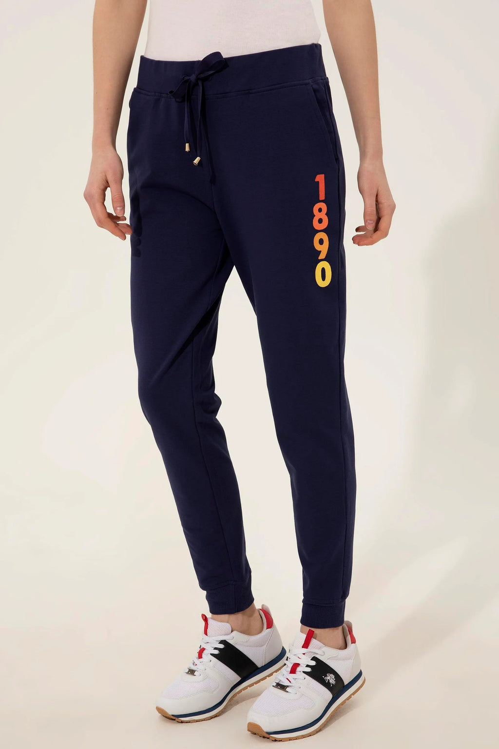 US Polo Assn. Women Pants Navy Blue- Oshoplin
