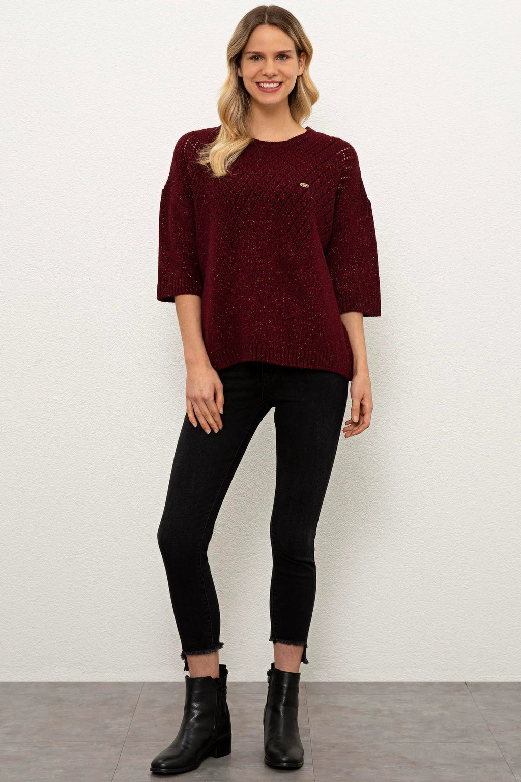 US Polo Assn. Women Pullovers Dark Red- Oshoplin