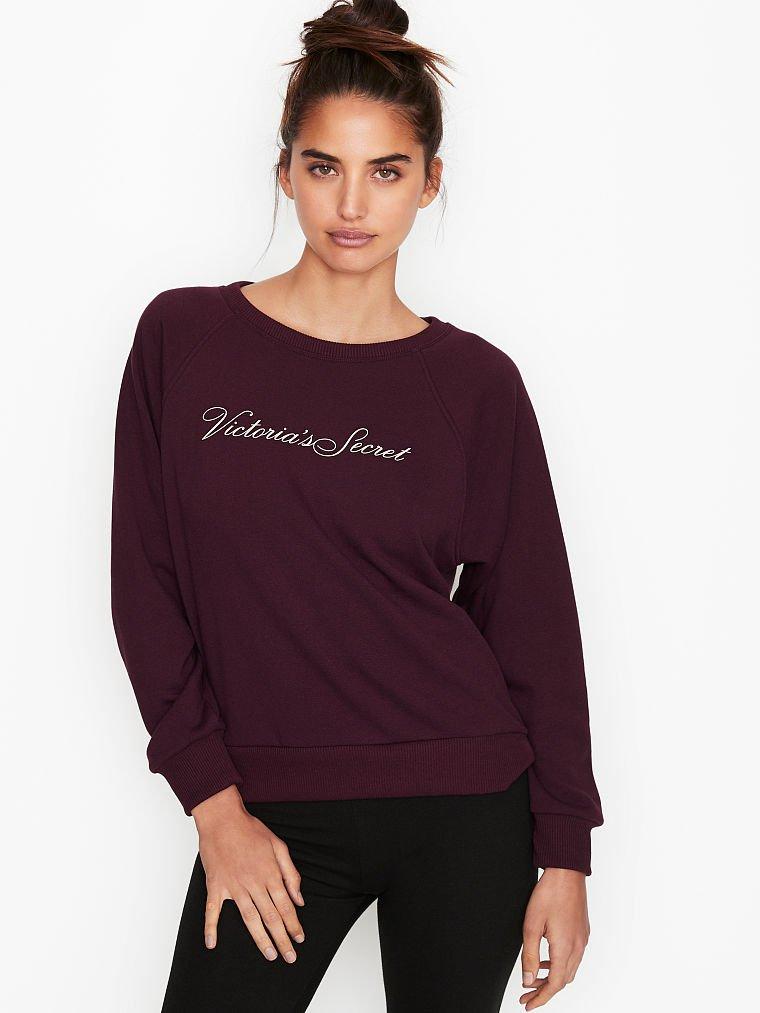 Victoria's Secret Women Hoodies + Sweatshirts Dark Violet- Oshoplin